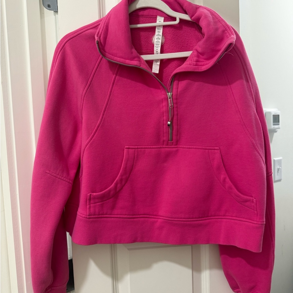 lululemon athletica Pink Half-Zip Scuba